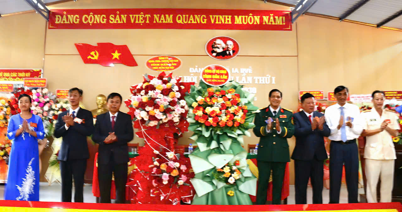 Đảng bộ xã Ia Rvê quyết tâm thực hiện thắng lợi Nghị quyết  Đại hội lần thứ I, nhiệm kỳ 2025-2030